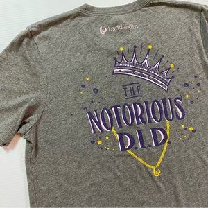 BELLA+CANVAS UNISEX Heather TEE NOTORIOUS D.I.D. Music BANDWIDTH Royal Crown MED
